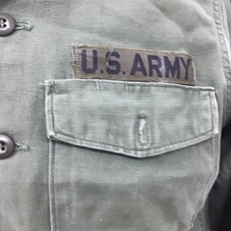古着 USED シャツ、ブラウス 長袖 ミリタリーシャツ ロゴ、文字 カーキ / カーキ /  メンズ USED 古着 中古 10123402