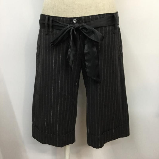 ロペピクニック ROPE  PICNIC パンツ ショートパンツ 38 ストライプ チャコールグレー / チャコールグレー /  レディース USED 古着 中古 10044651