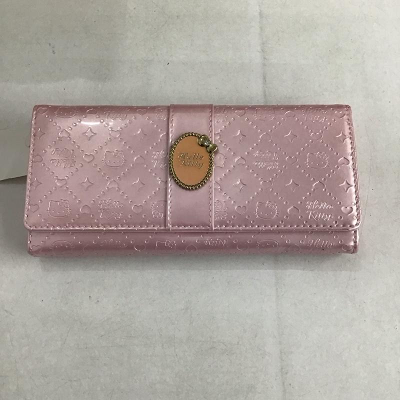 サンリオ sanrio 財布 長財布 キティちゃん ロゴ、文字 桃 / ピンク /  レディース USED 古着 中古 10141893