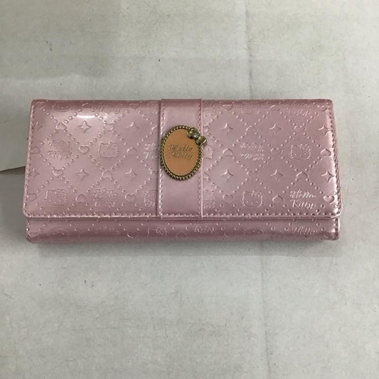 サンリオ sanrio 財布 長財布 キティちゃん ロゴ、文字 桃 / ピンク /  レディース USED 古着 中古 10141893