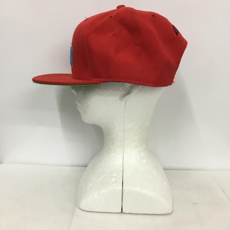 レフラー LEFLAH 帽子 キャップ WANIMA コラボ ロゴ、文字 赤 / レッド /  メンズ USED 古着 中古 10134280