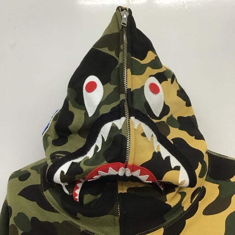 アベイシングエイプ A BATHING APE パーカー 長袖 ジップアップパーカー 長袖パーカー フード付きパーカー 長袖スウェット カモフラージュ柄・迷彩 マルチカラー / マルチカラー /  メンズ USED 古着 中古 10107412