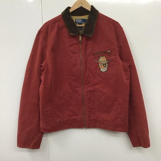 ポロバイラルフローレン Polo by RALPH LAUREN ジャケット、上着 ジャンパー、ブルゾン L 無地 赤 / レッド /  レディース USED 古着 中古 10131934
