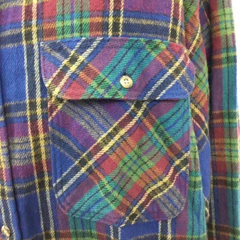古着 USED シャツ、ブラウス 長袖 4L チェック マルチカラー / マルチカラー /  メンズ USED 古着 中古 10109929