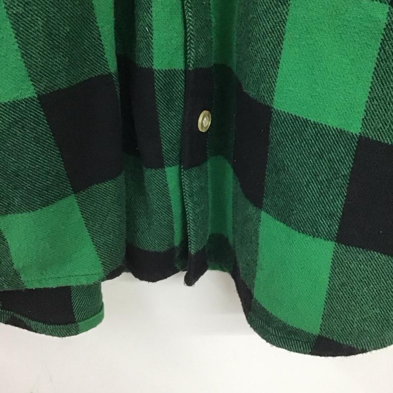 ロスコ ROTHCO シャツ、ブラウス 長袖 長袖シャツ チェックシャツ カラーシャツ 厚手 M チェック 黒 / ブラック / X 緑 / グリーン /  メンズ USED 古着 中古 10148229