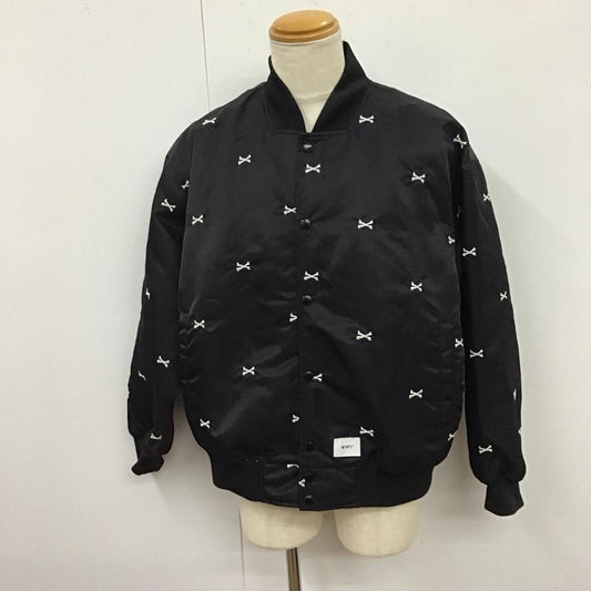 ダブルタップス W)TAPS ジャケット、上着 ジャンパー、ブルゾン 221tqdt-jkm01 ナイロンジャケット 22ss TEAM JACKET TEXTILE 2 総柄 黒 / ブラック /  メンズ USED 古着 中古 10121881