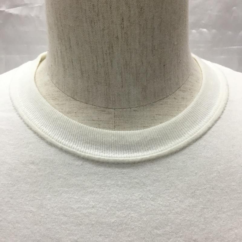 エルヴィラ ELVIRA Tシャツ 半袖 クルーネック プリント M ロゴ、文字 白 / ホワイト /  メンズ USED 古着 中古 10115520