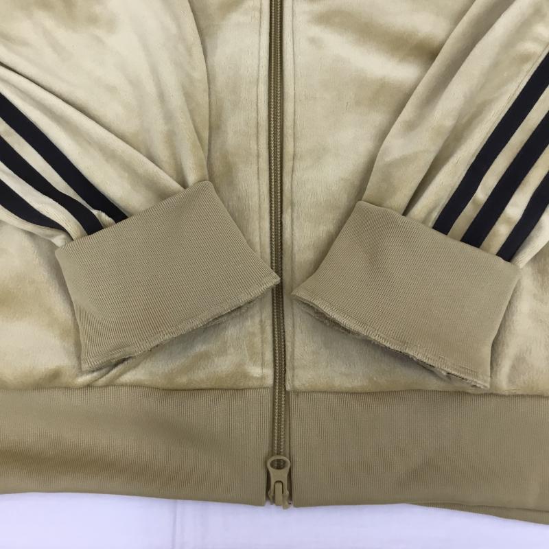 アディダス adidas ジャケット、上着 ジャケット、ブレザー JM2270 Velour TRACKTOP ベロア　トラックジャケット XL ロゴ、文字 茶 / ブラウン /  メンズ USED 古着 中古 10138699