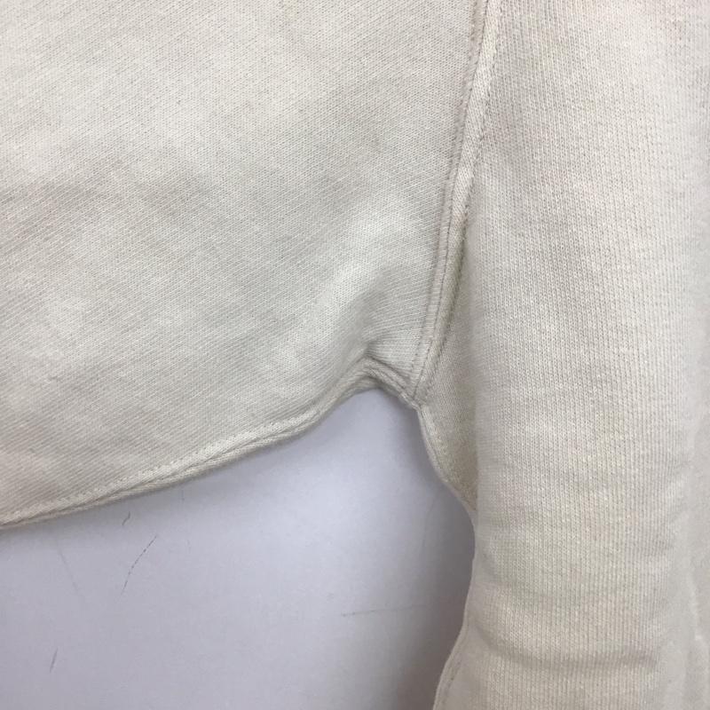 スタディオクリップ studio CLIP トレーナー 長袖 長袖トレーナー スウェット ワイドネック プルオーバー L 無地 アイボリー / アイボリー /  レディース USED 古着 中古 10145121