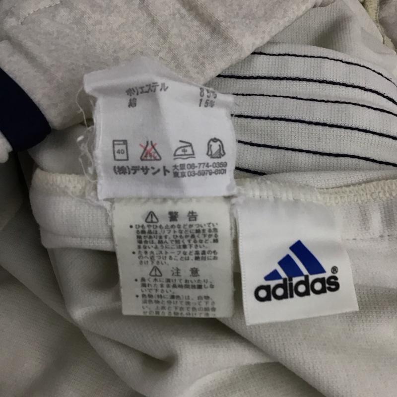 アディダス adidas パンツ ワークパンツ、ペインターパンツ ワークパンツ ワイドパンツ カジュアルパンツ ジャージ ロゴ、文字 アイボリー / アイボリー /  メンズ USED 古着 中古 10150607