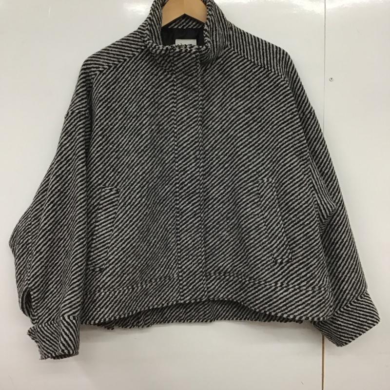 レプシィム LEPSIM ジャケット、上着 ジャンパー、ブルゾン lpu70719AD BIGブルゾン総柄ジャケット FREE  白 / ホワイト / X 黒 / ブラック /  レディース USED 古着 中古 10147756