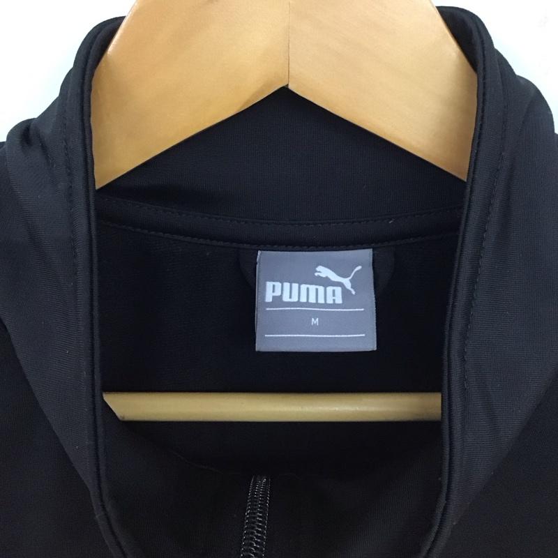 プーマ PUMA ジャケット、上着 ジャケット、ブレザー ジップアップジャケット アウター 古着 ジャージ M ロゴ、文字 黒 / ブラック / X 橙 / オレンジ /  メンズ USED 古着 中古 10139753
