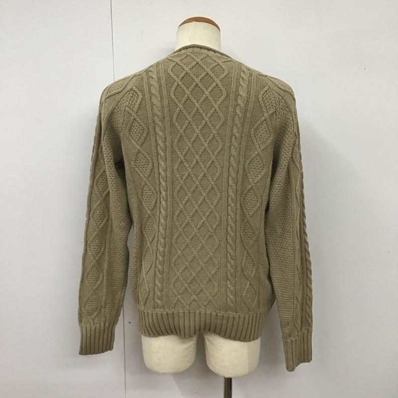 エルエルビーン L.L.Bean ニット、セーター 長袖 長袖ニットカットソー ニット セーター クルーネックニット M  ベージュ / ベージュ /  メンズ USED 古着 中古 10113613