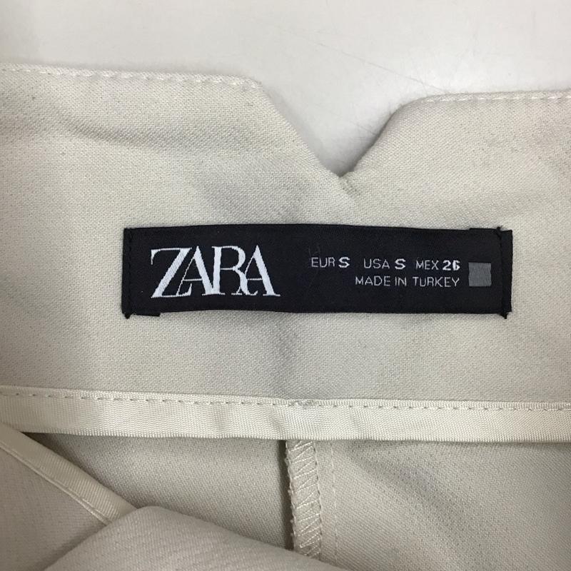 ザラ ZARA ボトムス ボトムス 1608 332 251 ハイウエスト テーパードパンツ S 無地 ベージュ / ベージュ /  レディース USED 古着 中古 10116950