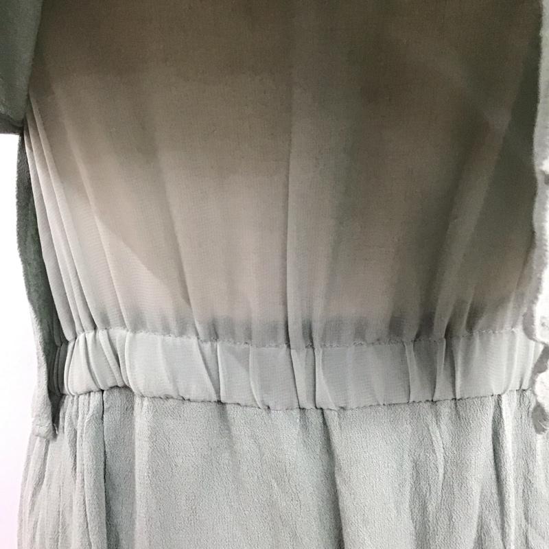 ザラ ZARA ワンピース ロングスカート 5149 031 512 サイドスリット ノースリーブ XS 無地 薄緑 / ライトグリーン /  レディース USED 古着 中古 10122549