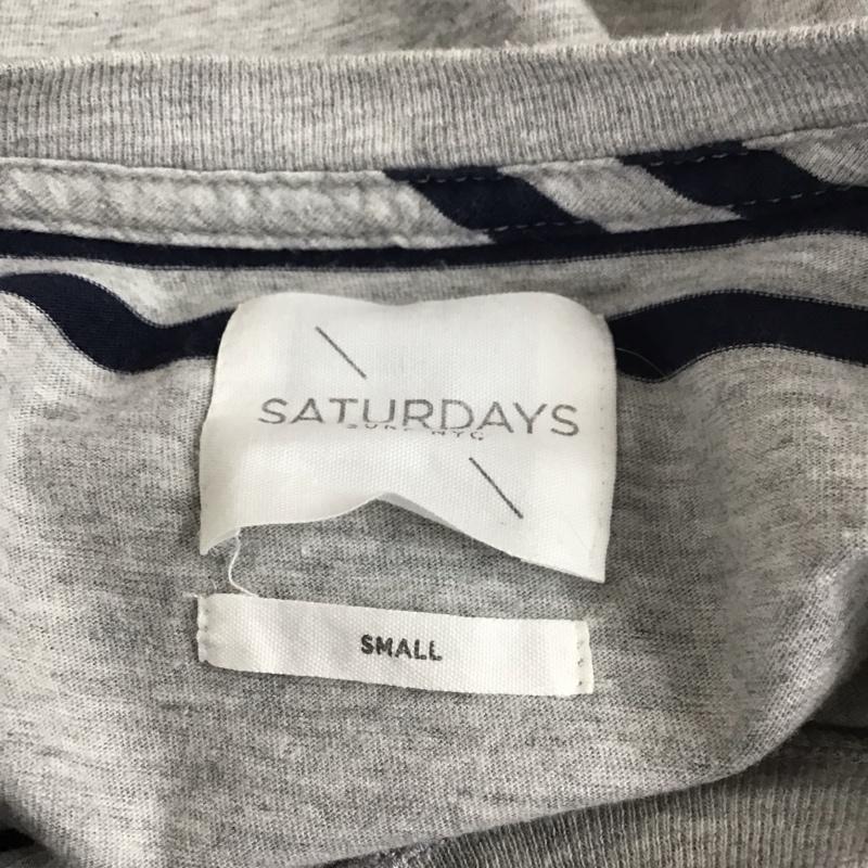 サタデーズサーフニューヨークシティー SATURDAYS SURF NYC カットソー 半袖 半袖カットソー プリントTシャツ クルーネックカットソー S ボーダー柄 マルチカラー / マルチカラー /  メンズ USED 古着 中古 10113132