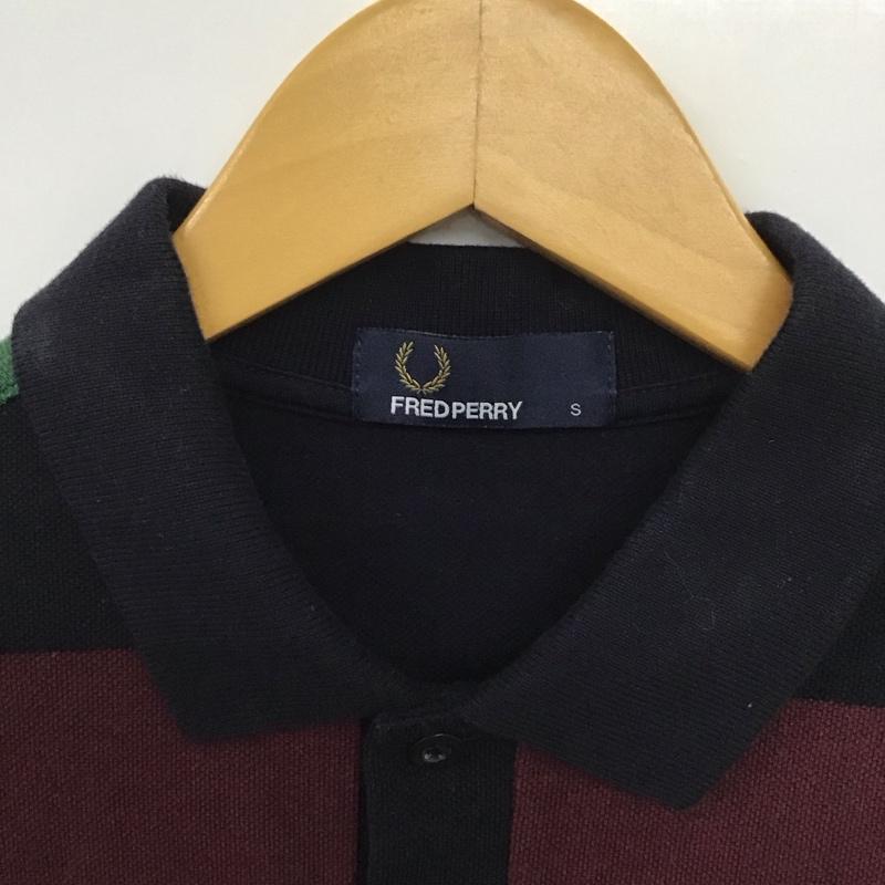 フレッドペリー FRED PERRY ポロシャツ 長袖 長袖ポロシャツ 長袖カットソー カラーシャツ S ボーダー柄 マルチカラー / マルチカラー /  メンズ USED 古着 中古 10132311