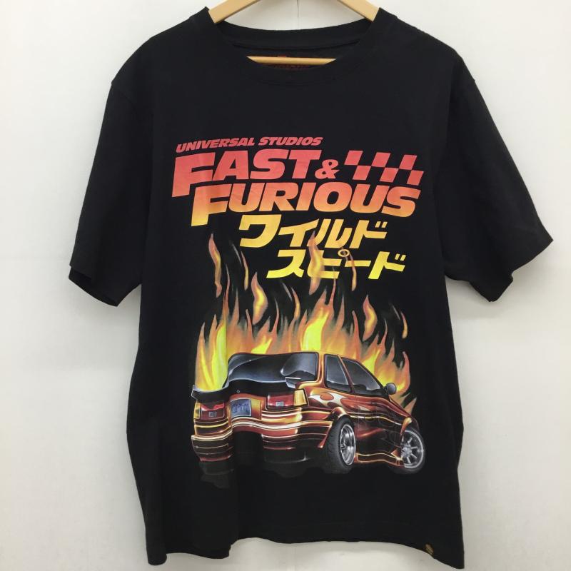 ＵＳＥＤ古着 USED/古着 Tシャツ 半袖 9244/557/800 ワイルドスピード デザイン Tシャツ 黒 XL プリント 黒 / ブラック /  メンズ USED 古着 中古 10148321