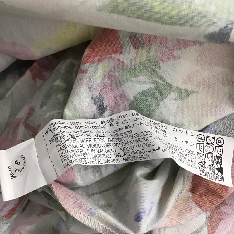 ザラ ZARA ワンピース ロングスカート 2313 717 330 半袖 ボートネック XS 花柄 マルチカラー / マルチカラー /  レディース USED 古着 中古 10111060