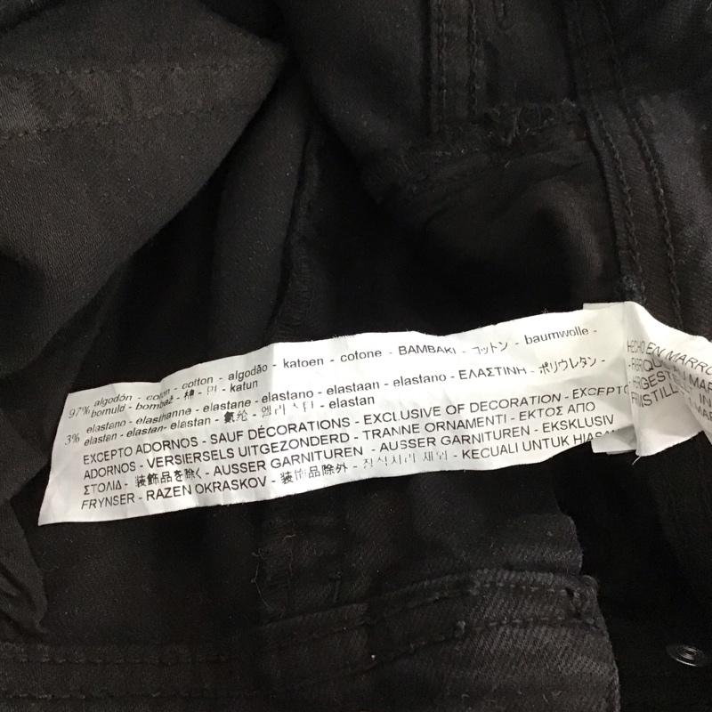 ザラ ZARA パンツ デニム、ジーンズ 42インチ 無地 黒 / ブラック /  メンズ USED 古着 中古 10149728
