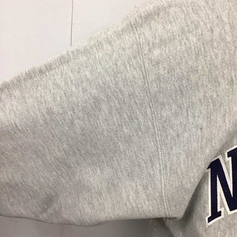 チャンピオン Champion トレーナー 長袖 REVERSE WEAVE スウェット 90年代 裏起毛 L ロゴ、文字 灰 / グレー /  メンズ USED 古着 中古 10115702