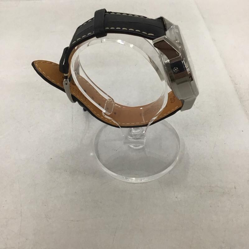 ロンジン LONGINES 腕時計 アナログ（自動巻き） レザーベルト 箱有 ロゴ、文字 黒 / ブラック /  メンズ USED 古着 中古 10134477