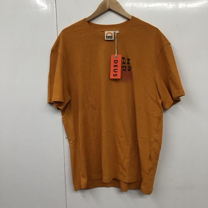 デウスエクスマキナ DEUS EX MACHINA Tシャツ 半袖 dmp238715b 半袖Tシャツ プリントTシャツ M プリント 橙 / オレンジ /  メンズ USED 古着 中古 10130741