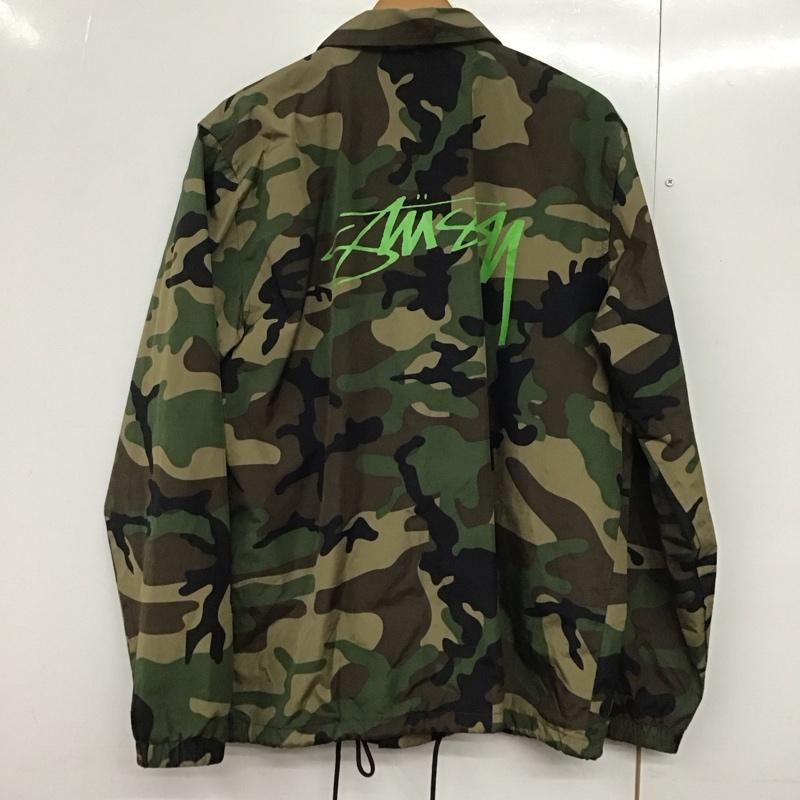 ステューシー STUSSY ジャケット、上着 ジャケット、ブレザー コーチジャケット 迷彩 カモ柄 M ロゴ、文字 マルチカラー / マルチカラー /  メンズ USED 古着 中古 10144003