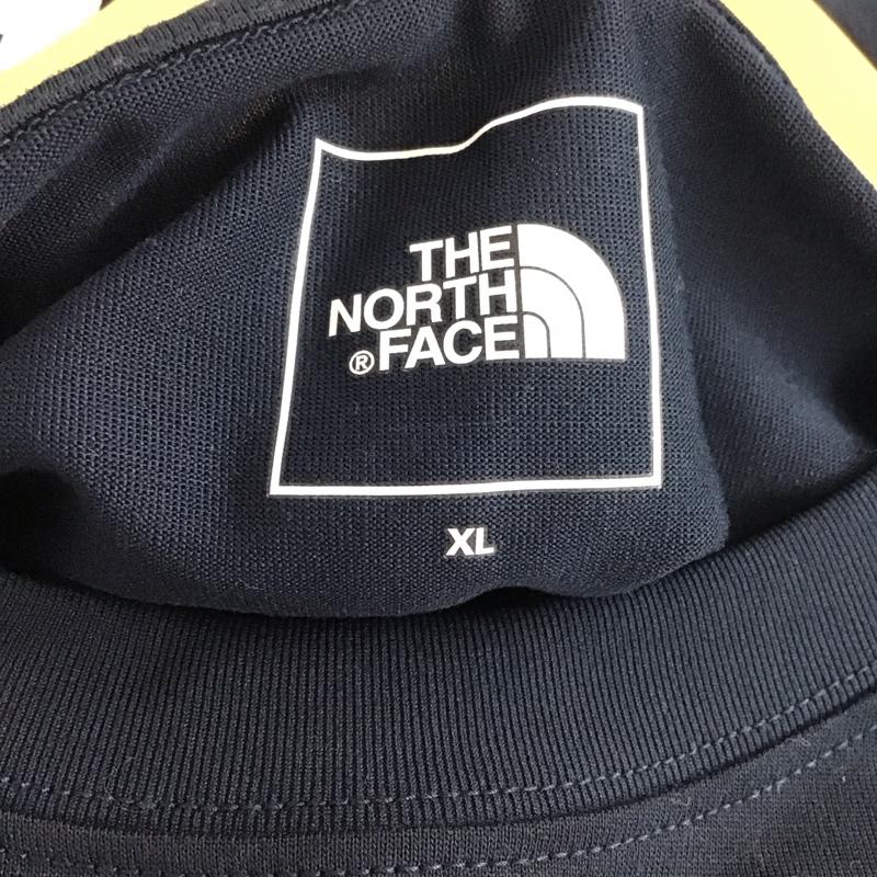 ザノースフェイス THE NORTH FACE Tシャツ 半袖 NTW12394 ショートスリーブフリーラングラフィッククルー XL ロゴ、文字 X プリント 紺 / ネイビー /  レディース USED 古着 中古 10136647