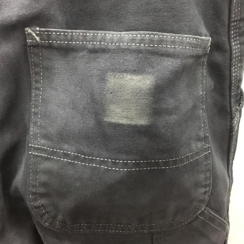 カーハート Carhartt パンツ ワークパンツ、ペインターパンツ ワークパンツ ワイドパンツ カジュアルパンツ ジーンズ 後染め 無地 黒 / ブラック /  メンズ USED 古着 中古 10118641