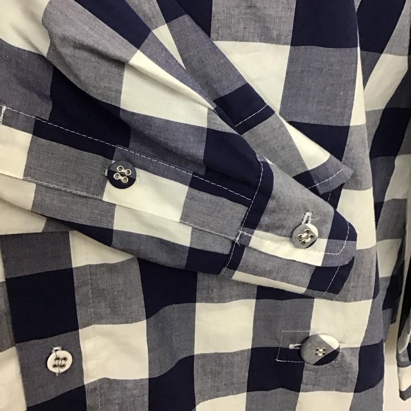 シーエムエフアウトドアガーメント CMF OUTDOOR GARMENT シャツ、ブラウス 長袖 cmf2302-s04j NEWSPAPERSHIRTS 長袖シャツ チェックシャツ M チェック 白 / ホワイト / X 青 / ブルー /  メンズ USED 古着 中古 10112581