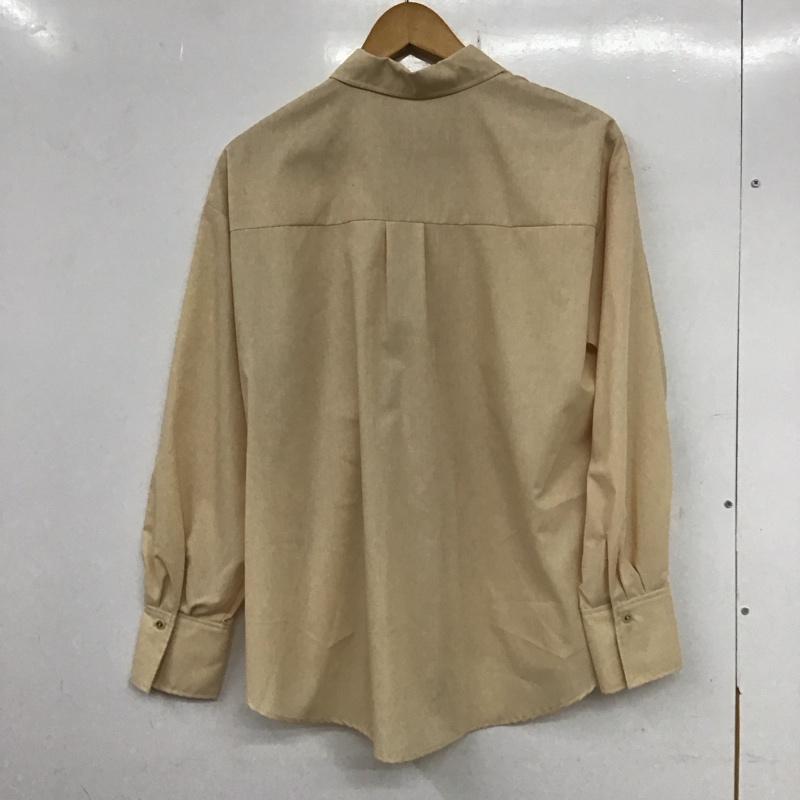 リリー ブラウン Lily Brown シャツ、ブラウス 長袖 FREE 無地 ベージュ / ベージュ /  レディース USED 古着 中古 10136476