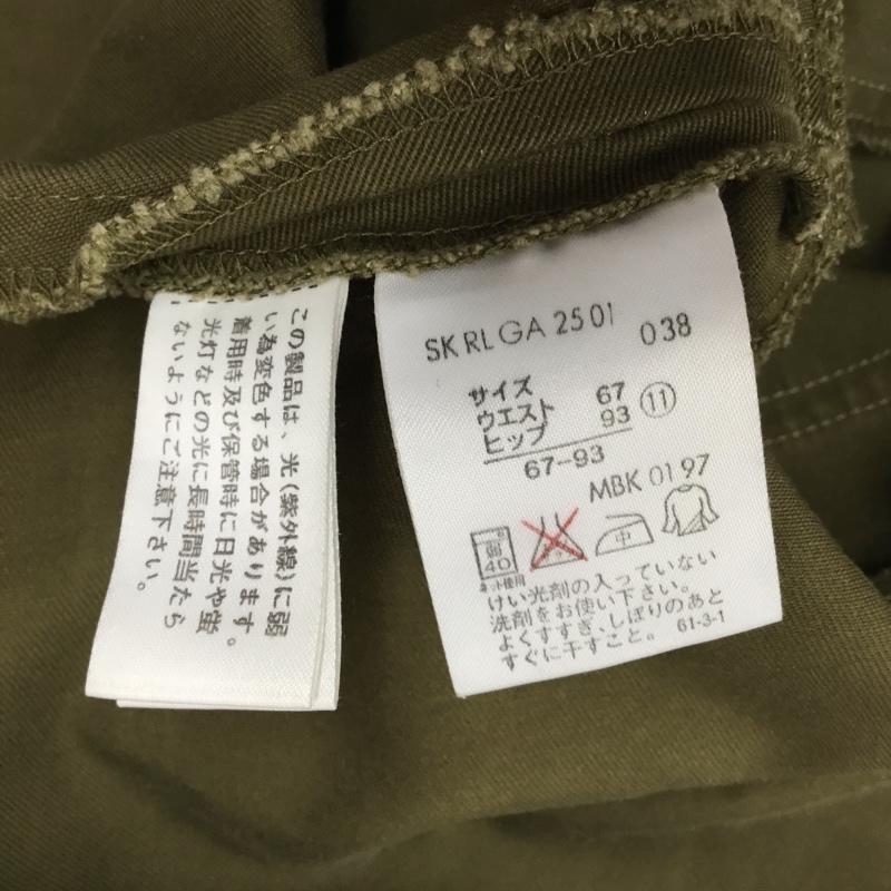 ラルフローレン RALPHLAUREN スカート ひざ丈スカート 無地 カーキ / カーキ /  レディース USED 古着 中古 10110639