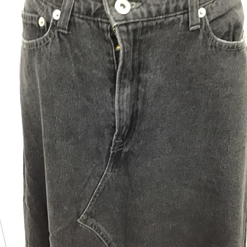 スタディオクリップ studio CLIP スカート ロングスカート TS228002-1 デニム L 無地 黒 / ブラック /  レディース USED 古着 中古 10118702