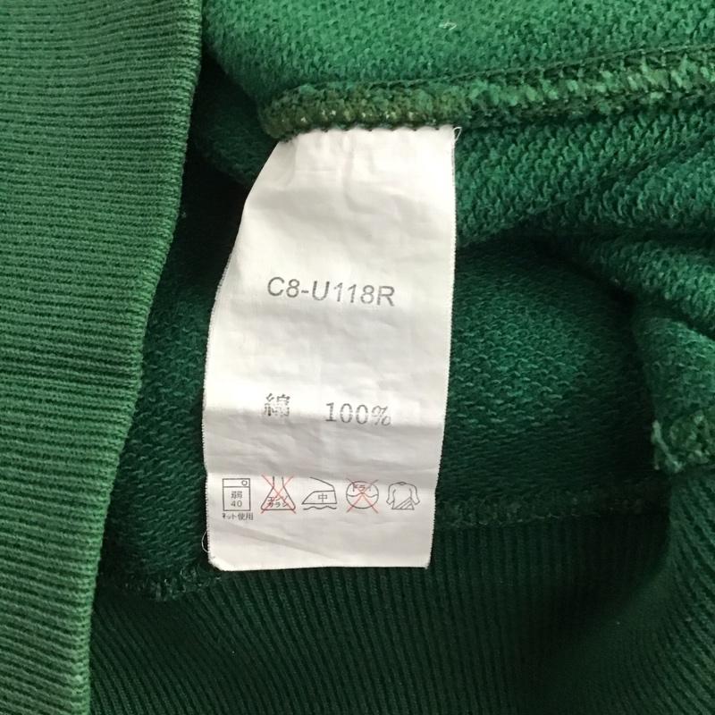 チャンピオン Champion パーカー 長袖 C8-U118R スウェット プルオーバー フーディー 裏毛 L ロゴ、文字 緑 / グリーン /  メンズ USED 古着 中古 10144070