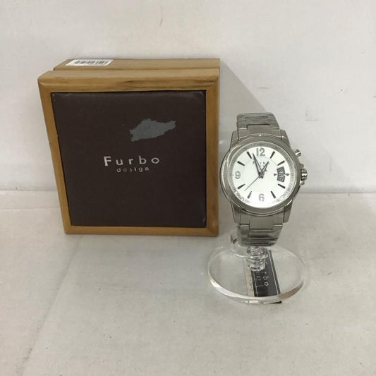 ファルボ FURBO 腕時計 アナログ（自動巻き） F4006 箱有 ロゴ、文字 銀 / シルバー /  メンズ USED 古着 中古 10134066