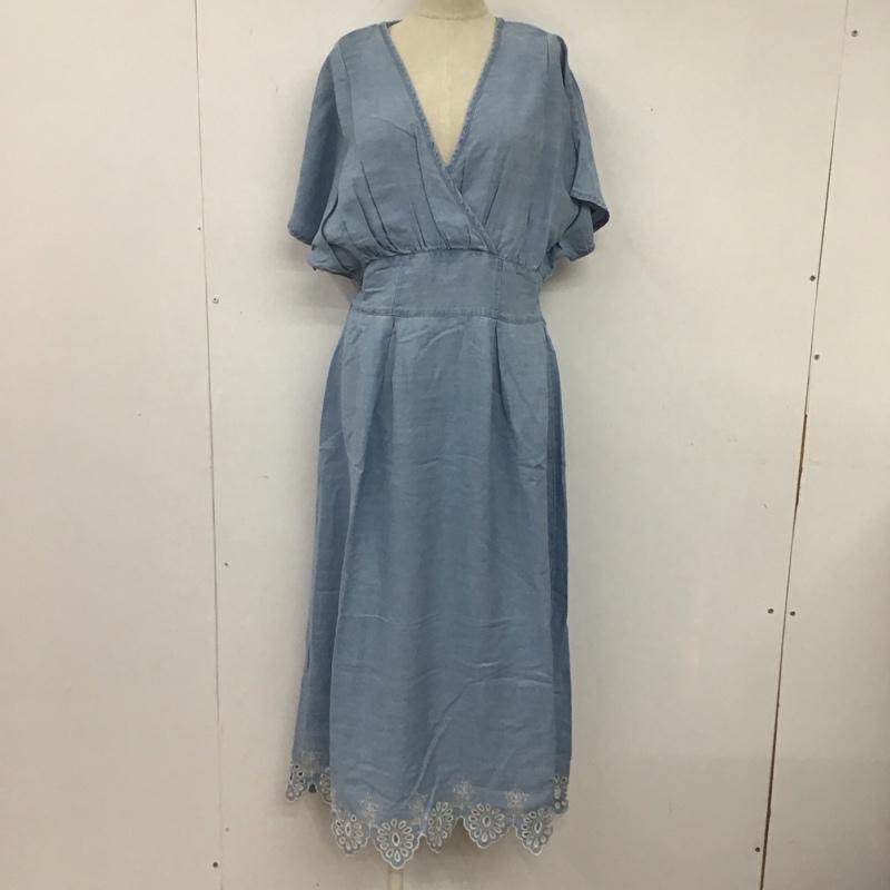 ザラ ZARA ワンピース ロングスカート S 無地 水色 / ライトブルー /  レディース USED 古着 中古 10107218