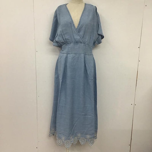 ザラ ZARA ワンピース ロングスカート S 無地 水色 / ライトブルー /  レディース USED 古着 中古 10107218