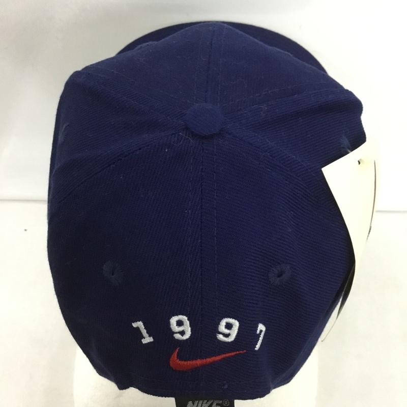 ナイキ NIKE 帽子 キャップ F7WDI 90s 90年代 ロゴ、文字 紺 / ネイビー /  メンズ USED 古着 中古 10149896