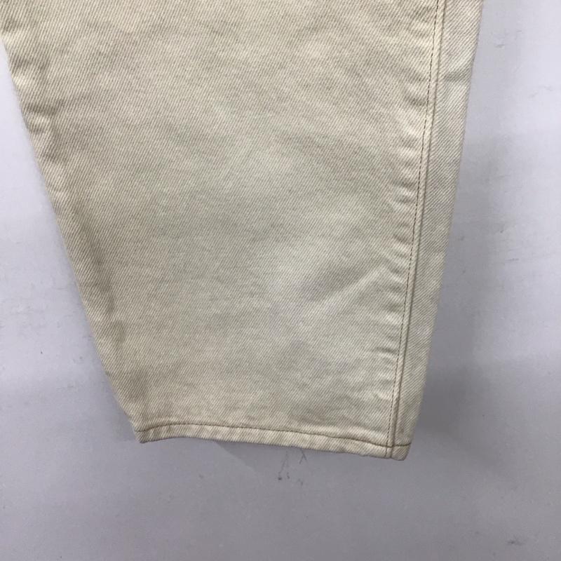 リーバイスメイドアンドクラフテッド Levi s Made & Crafted パンツ デニム、ジーンズ デニムパンツ ワイドパンツ カジュアルパンツ 27インチ 無地 白 / ホワイト /  メンズ USED 古着 中古 10143196