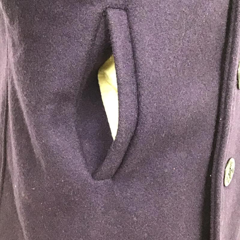 ショット schott ジャケット、上着 ジャケット、ブレザー ピーコート アウター ダブルジャケット 40 無地 紫 / パープル /  メンズ USED 古着 中古 10123139