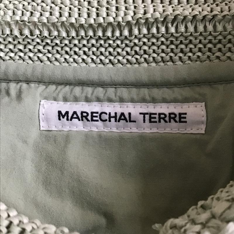 マルシャルテル MARECHAL TERRE ワンピース ロングスカート 長袖ロングワンピース フレアスカート スタンドカラー ワンピース 2 無地 カーキ / カーキ /  レディース USED 古着 中古 10105951