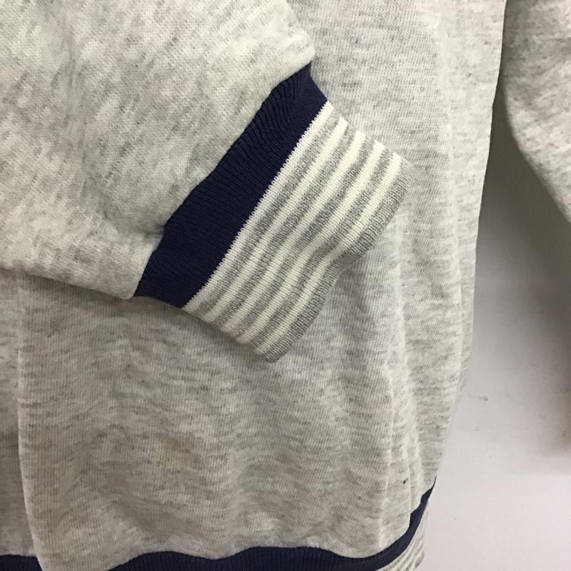 ジェーイーモーガン JEMORGAN トレーナー 長袖 長袖トレーナー スウェット クルーネック リブスウェットカットソー 90s 無地 灰 / グレー /  メンズ USED 古着 中古 10124494