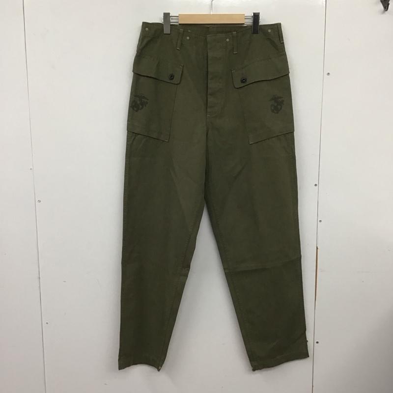 フリーホイーラーズ FREEWHEELERS パンツ ワークパンツ、ペインターパンツ u.s.m.c devil dog m-1944 1940sCIVILIANMILITARYSTYLECLOTHING ミリタリーパンツ 34インチ ロゴ、文字 カーキ / カーキ /  メンズ USED 古着 中古 10139021