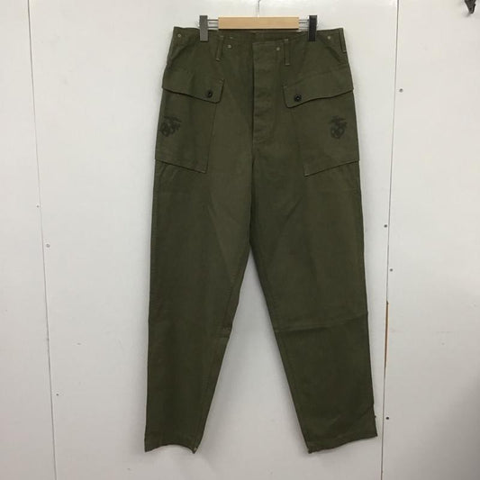 フリーホイーラーズ FREEWHEELERS パンツ ワークパンツ、ペインターパンツ u.s.m.c devil dog m-1944 1940sCIVILIANMILITARYSTYLECLOTHING ミリタリーパンツ 34インチ ロゴ、文字 カーキ / カーキ /  メンズ USED 古着 中古 10139021
