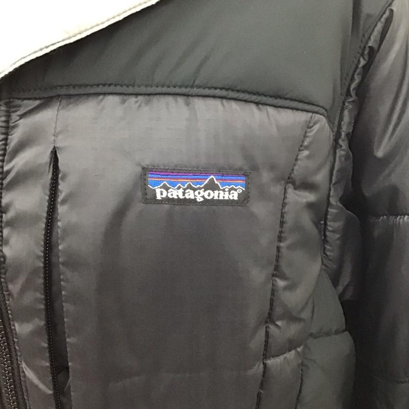パタゴニア patagonia ジャケット、上着 ジャンパー、ブルゾン ジップアップジャケット ジャンパー ダウンジャケット カジュアルジャケット アウター XS ロゴ、文字 黒 / ブラック /  メンズ USED 古着 中古 10110861