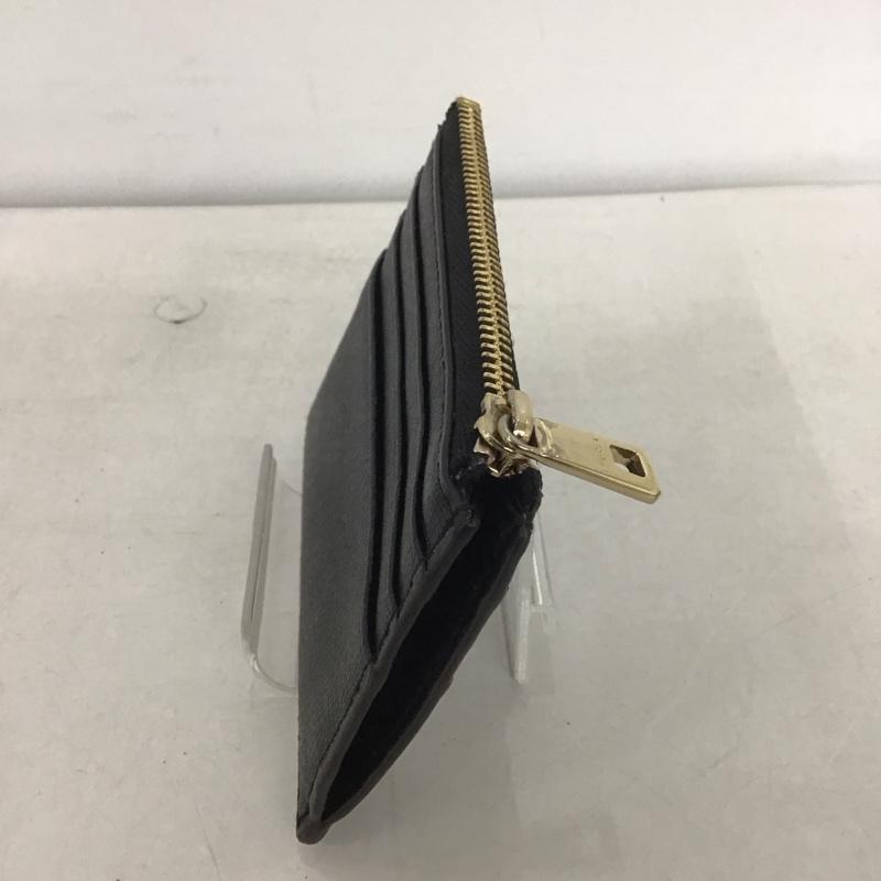 フルラ FURLA カードケース カードケース ファスナー付き パスケース ロゴ、文字 黒 / ブラック /  レディース USED 古着 中古 10139349