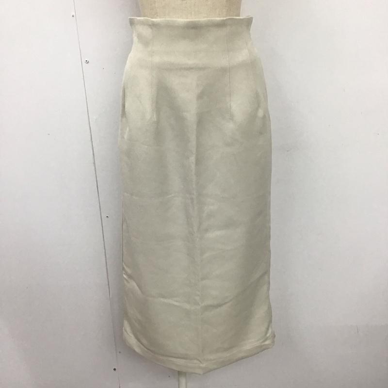 ローリーズファーム LOWRYS FARM スカート ロングスカート FREE 無地 オフホワイト / オフホワイト /  レディース USED 古着 中古 10108128