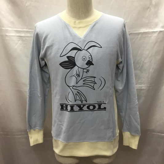 セタガヤベース 世田谷ベース トレーナー 長袖 M プリント 水色 / ライトブルー /  メンズ USED 古着 中古 10108987