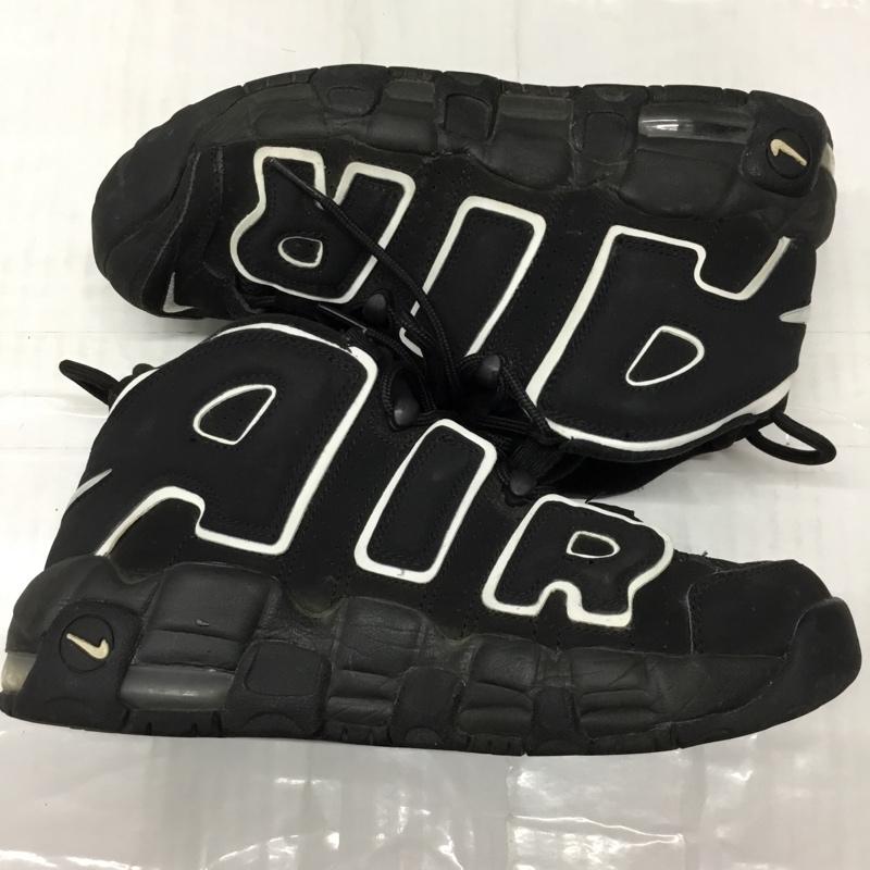 ナイキ NIKE スニーカー スニーカー 415082-002 AIR MORE UPTEMPO ガールズモデル 24.5cm 24.5cm ロゴ、文字 黒 / ブラック /  レディース USED 古着 中古 10111961